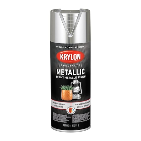 Krylon 12 oz Bright Silver Spray Paint KR44563